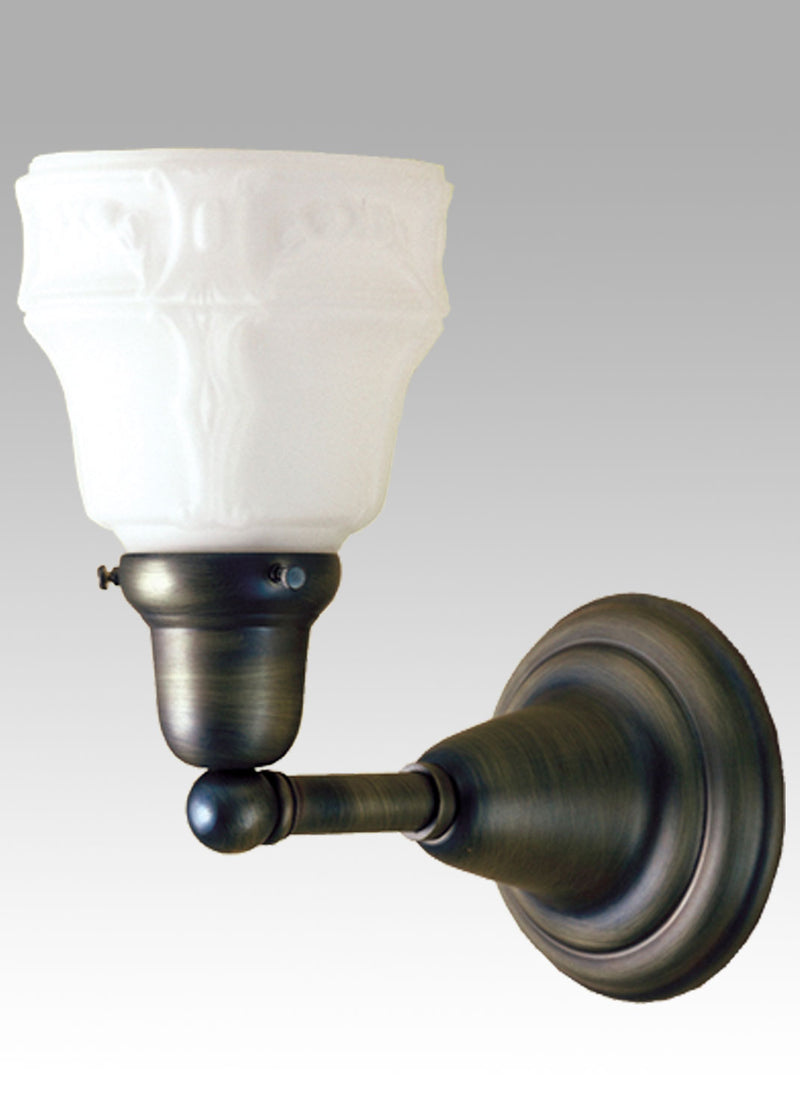 Meyda Tiffany 56459 One Light Wall Sconce, Wrought Iron