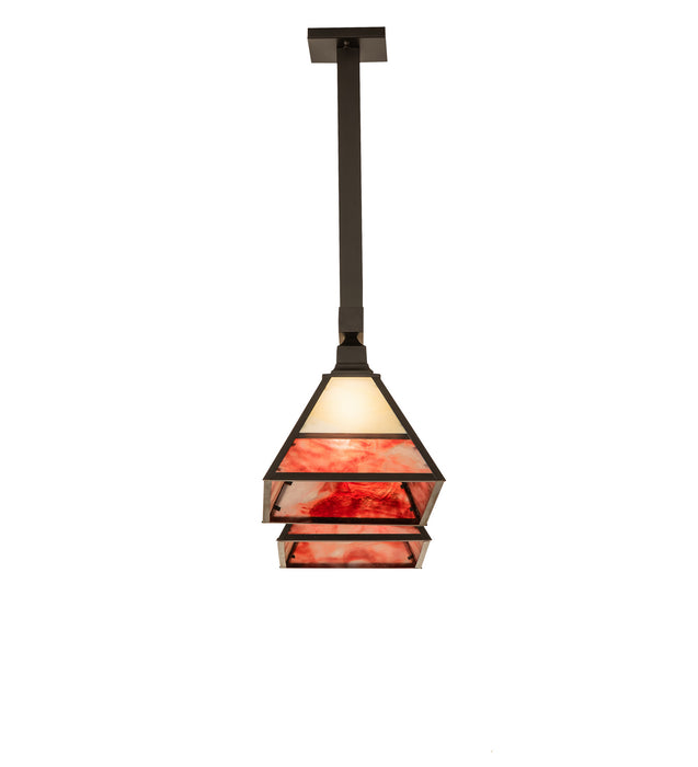 Meyda Tiffany 28511 Two Light Island Pendant, Craftsman Brown