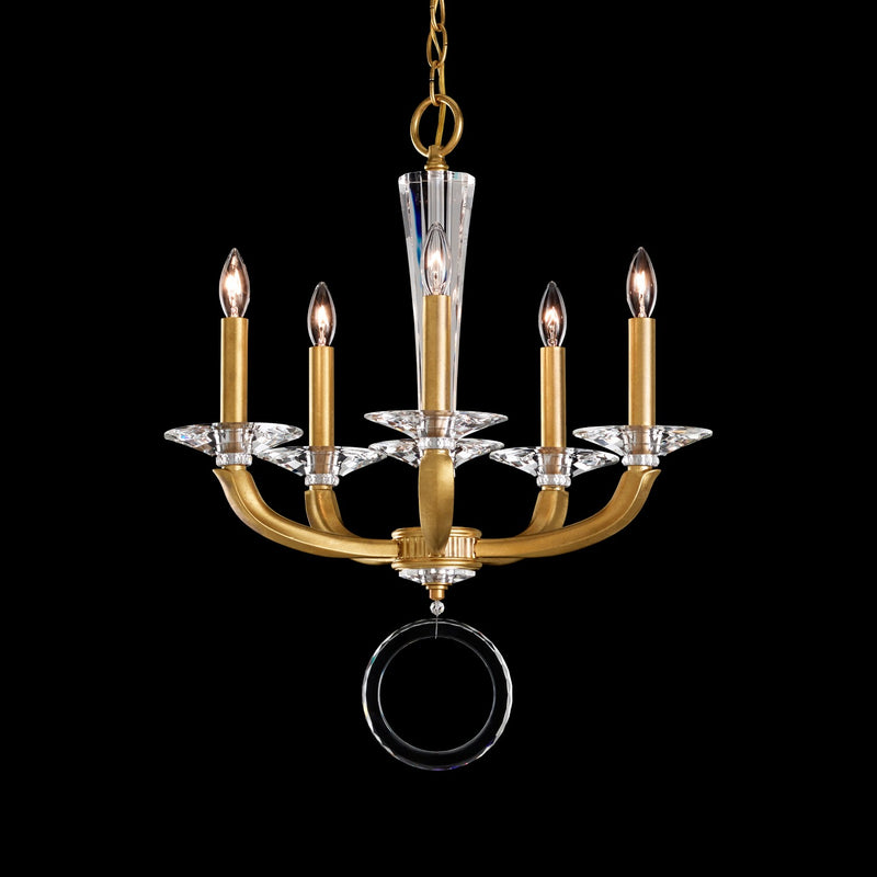 Schonbek MA1005N-26O Five Light Chandelier, French Gold