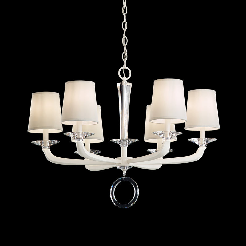 Schonbek MA1006N-55O Six Light Chandelier, Jet Black
