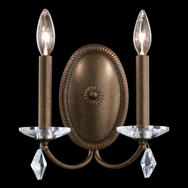 Schonbek MD1002N-76H Two Light Wall Sconce, Heirloom Bronze