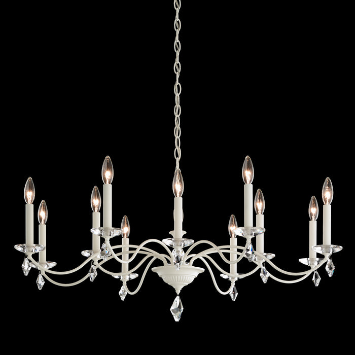 Schonbek MD1012N-40H 12 Light Chandelier, Polished Silver