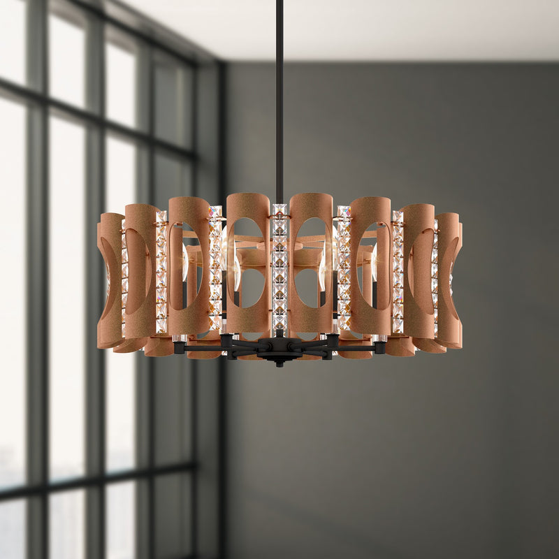 Schonbek MR1006N-WH1O Six Light Chandelier, White
