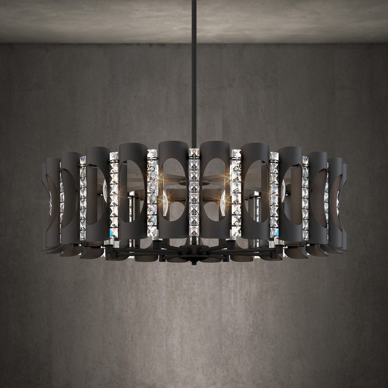 Schonbek MR1008N-WH1O Eight Light Pendant, White