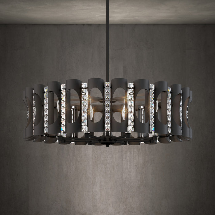 Schonbek MR1008N-WH1O Eight Light Pendant, White