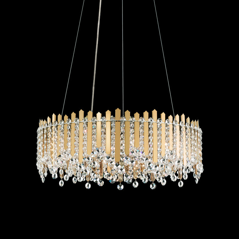 Schonbek MX8343N-301R 12 Light Pendant, Gold Mirror