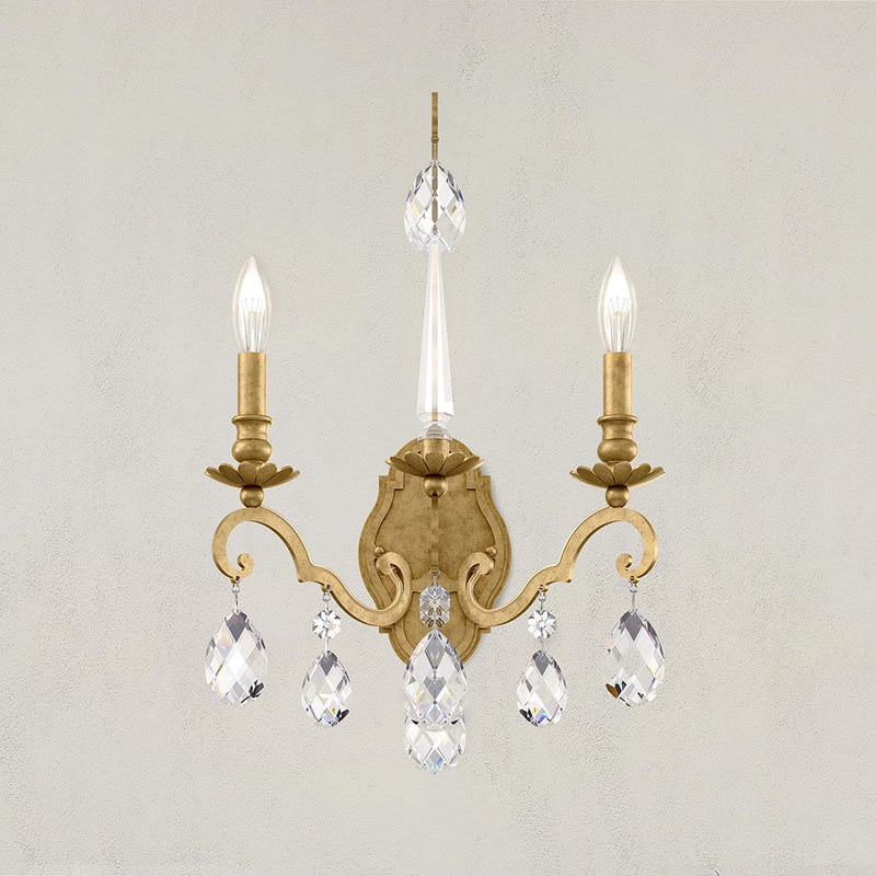 Schonbek RN3861N-76H Two Light Wall Sconce, Heirloom Bronze