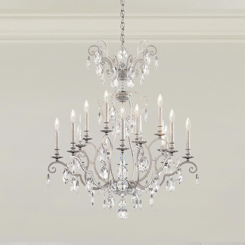 Schonbek RN3872N-22H 12 Light Chandelier, Heirloom Gold