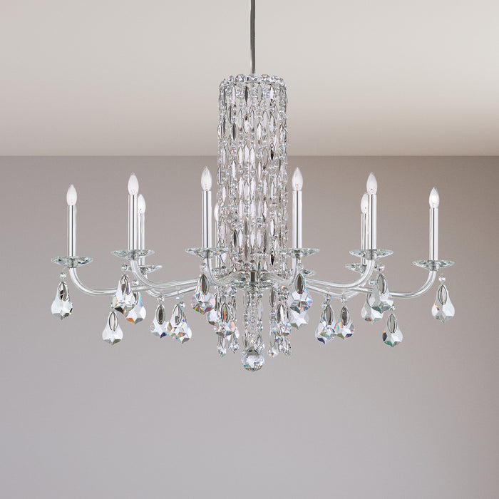 Schonbek RS83101N-06H Ten Light Chandelier, White