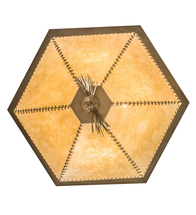 Meyda Tiffany 51211 Four Light Inverted Pendant, Antique Copper