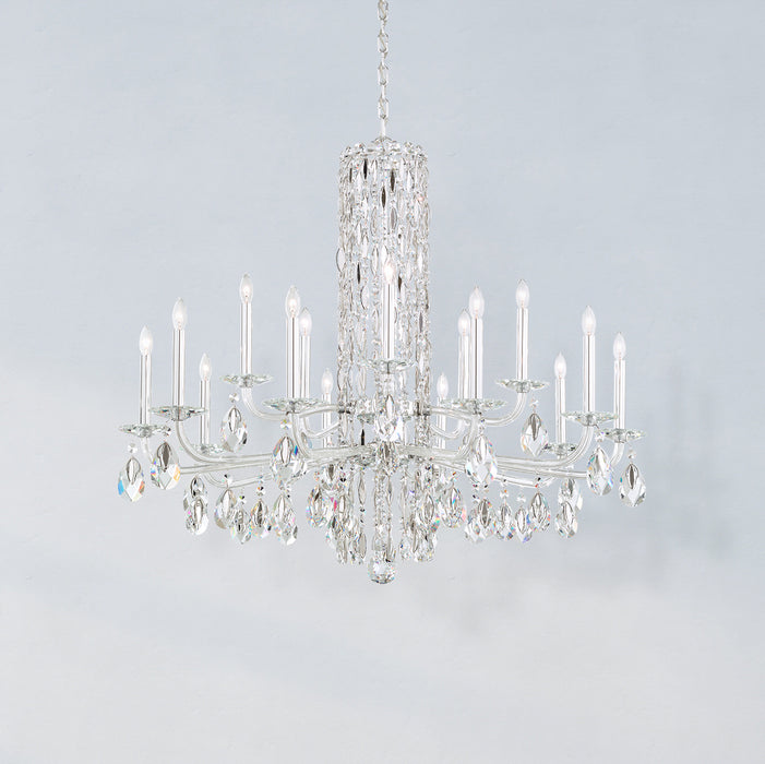 Schonbek RS83151N-48H 15 Light Chandelier, Antique Silver