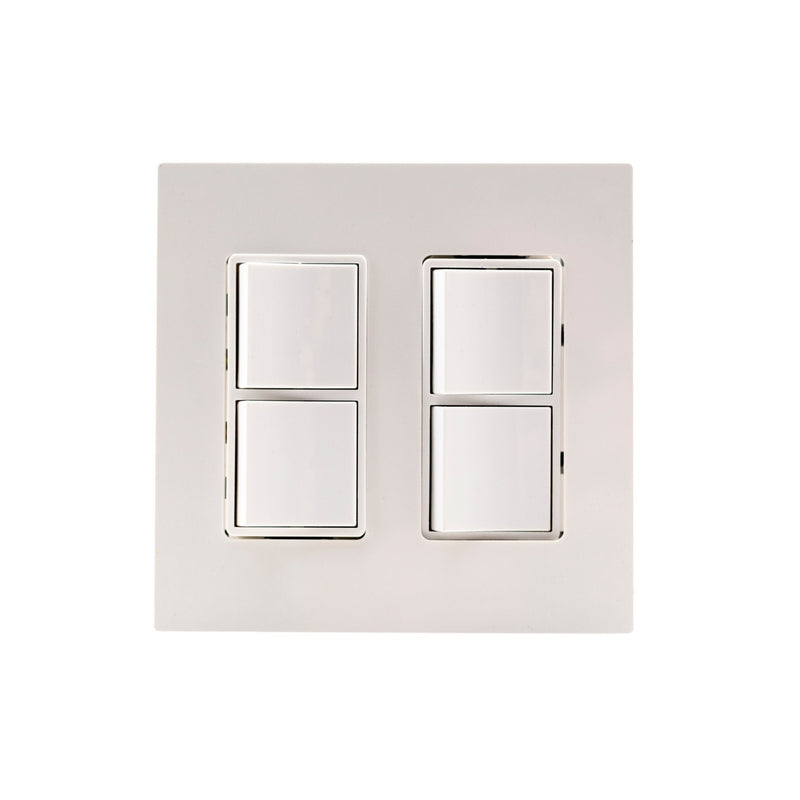 Eurofase EFDWPW Dual Duplex Switch Wall Plate And Gang Box, White