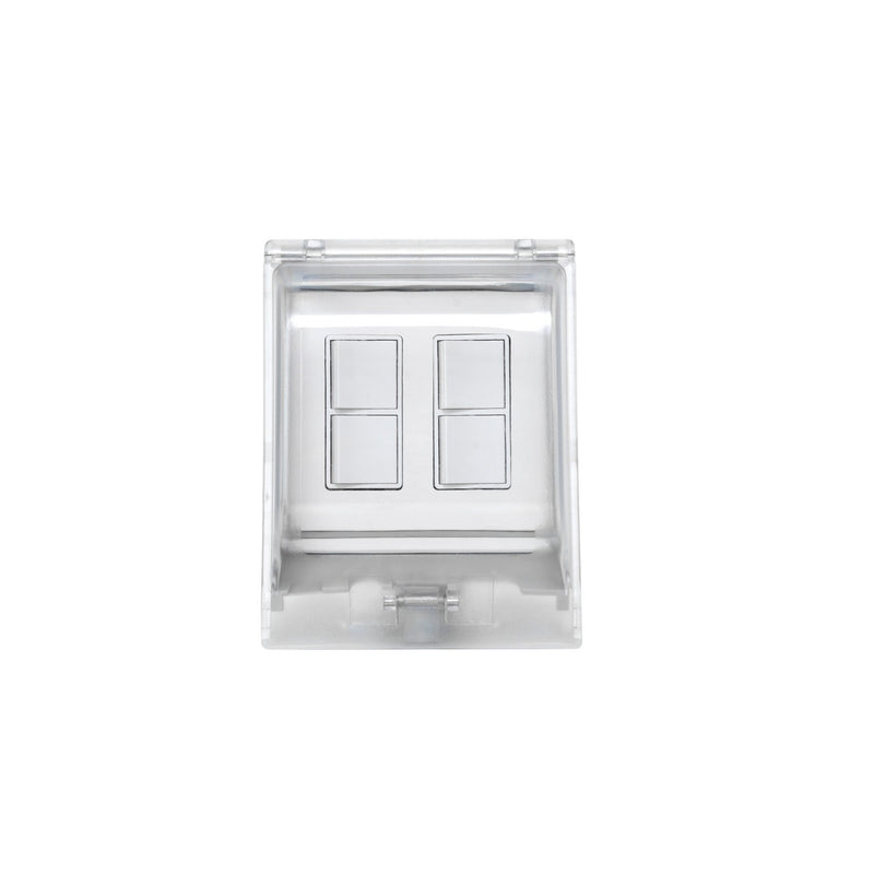 Eurofase EFDWWPW Dual Duplex Switch Weatherproof Flush Mount And Gang Box, White