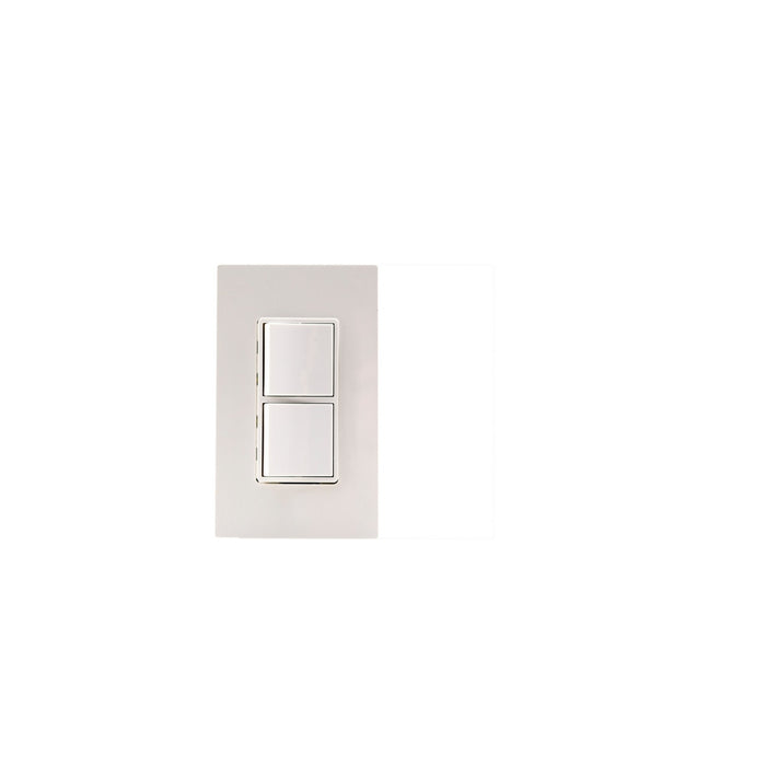 Eurofase EFSWPW Single Duplex Switch Wall Plate And Gang Box, White