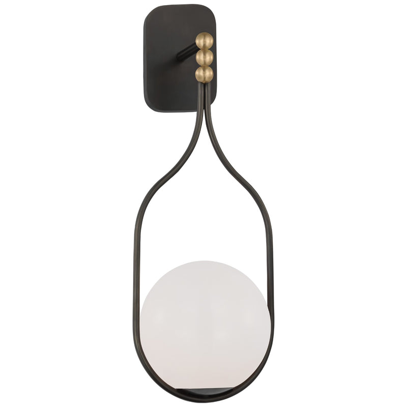 Visual Comfort Signature WS 2020BZ/HAB-WG LED Wall Sconce, Bronze and Brass