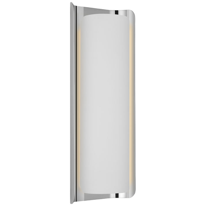 Visual Comfort Signature WS 2074PN/WHT LED Wall Sconce, Polished Nickel and White