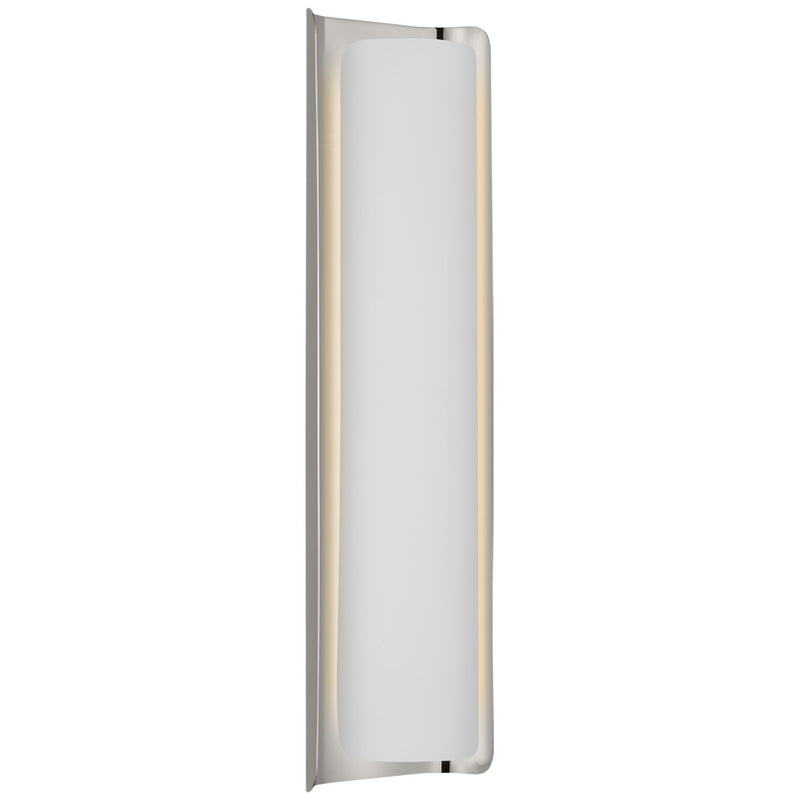 Visual Comfort Signature WS 2076PN/WHT LED Wall Sconce, Polished Nickel and White