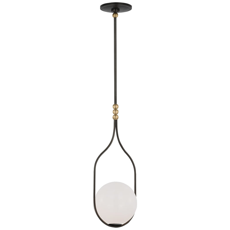 Visual Comfort Signature WS 5020BZ/HAB-WG LED Pendant, Bronze and Brass