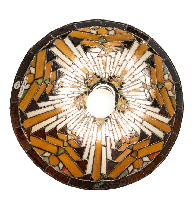 Meyda Tiffany 104359 One Light Pendant, Mahogany Bronze