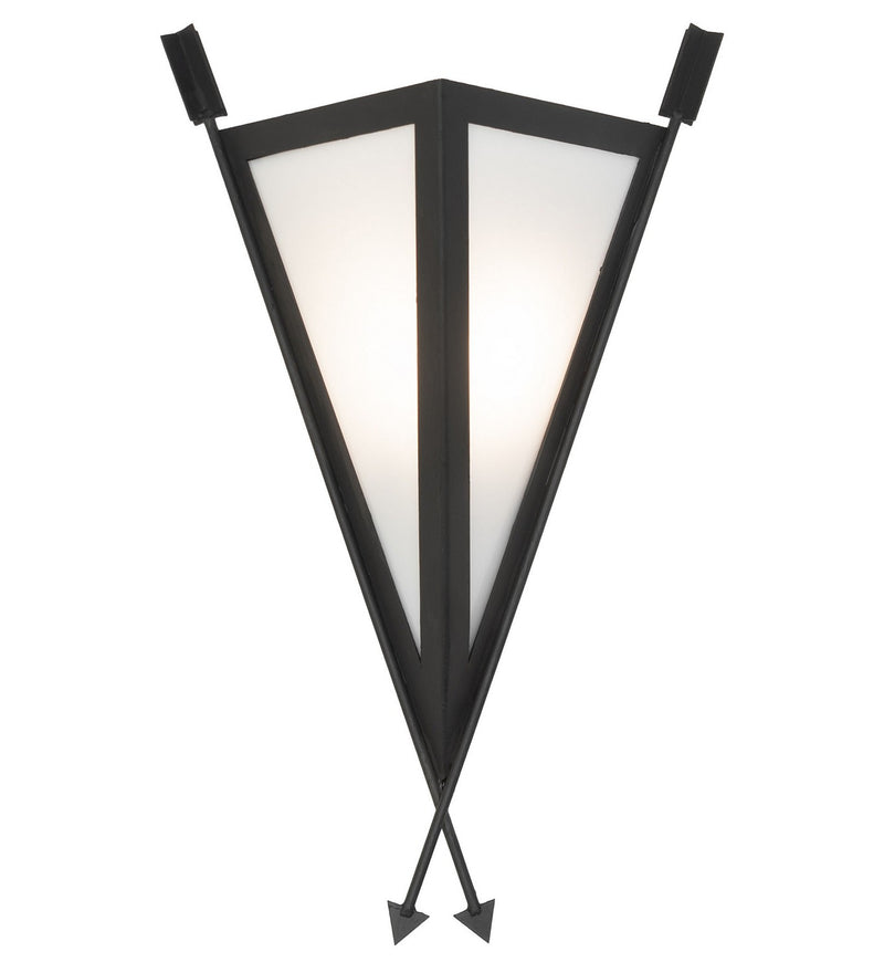 Meyda Tiffany 266435 One Light Wall Sconce, Costello Black