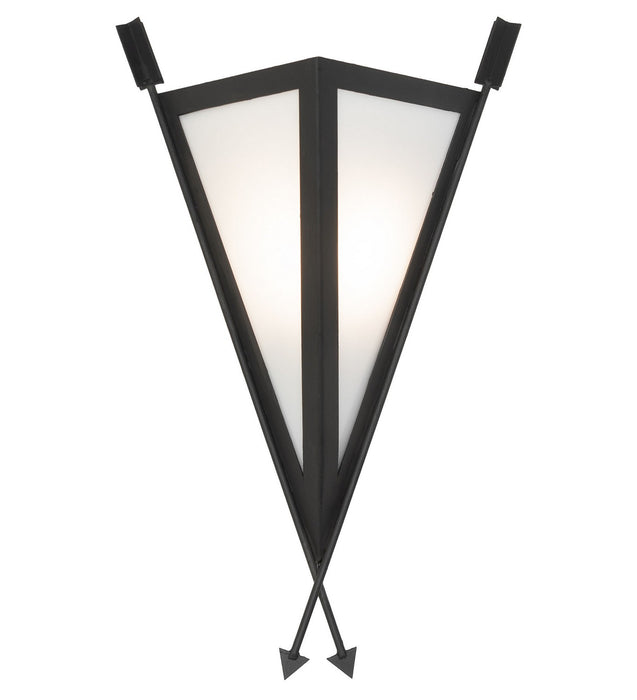 Meyda Tiffany 266435 One Light Wall Sconce, Costello Black