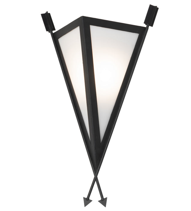 Meyda Tiffany 266435 One Light Wall Sconce, Costello Black