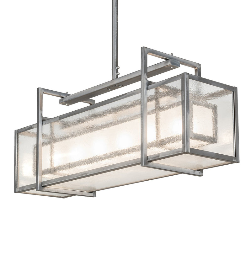Meyda Tiffany 266567 Six Light Pendant, Matte Clear