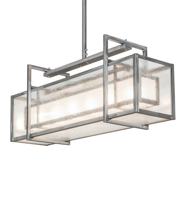 Meyda Tiffany 266567 Six Light Pendant, Matte Clear
