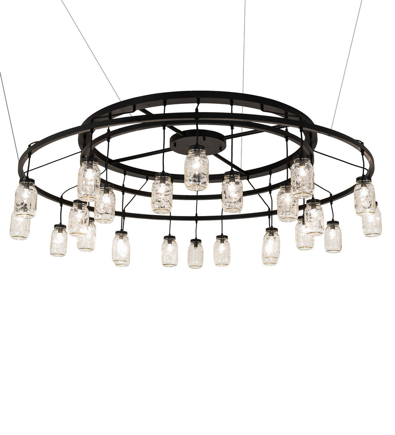 Meyda Tiffany 266583 24 Light Chandelier, Textured Black