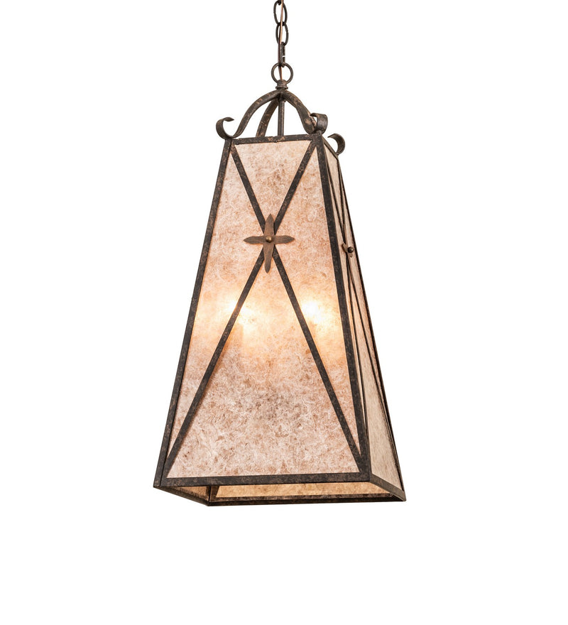 Meyda Tiffany 267162 Four Light Pendant, Coffee Bean & Cortez Gold