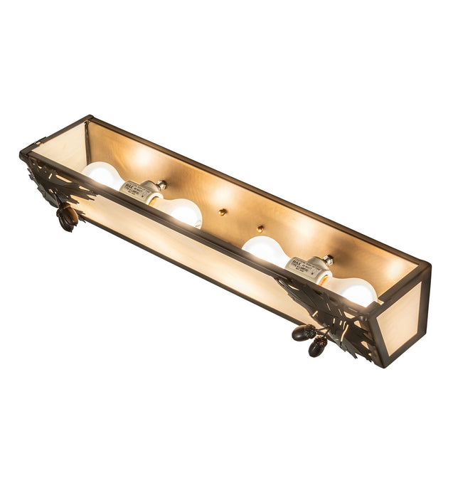 Meyda Tiffany 267416 Four Light Vanity, Dark Burnished Antique Copper