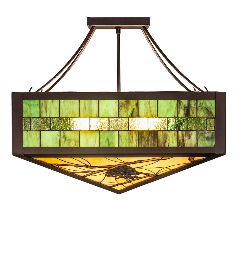 Meyda Tiffany 267792 LED Semi-Flushmount, Oil Rubbed Bronze