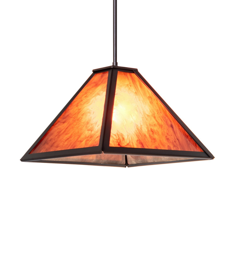 Meyda Tiffany 269016 One Light Pendant, Mahogany Bronze