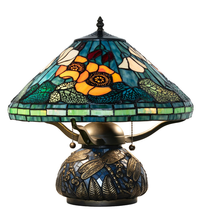 Meyda Tiffany 270666 Two Light Table Lamp, Antique,Mahogany Bronze