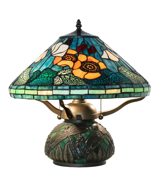 Meyda Tiffany 270669 Two Light Table Lamp, Antique,Mahogany Bronze