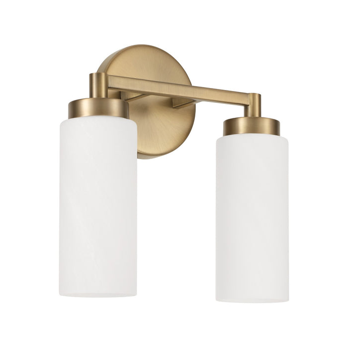 Capital Lighting 151721AD Two Light Vanity, Aged Brass