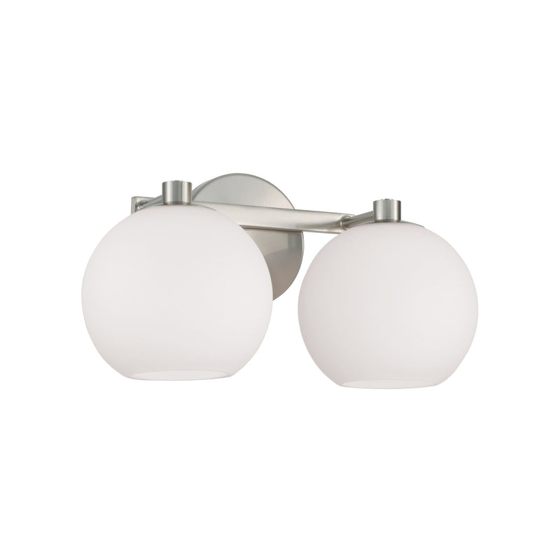 Capital Lighting 152121BN-548 Two Light Vanity, Brushed Nickel