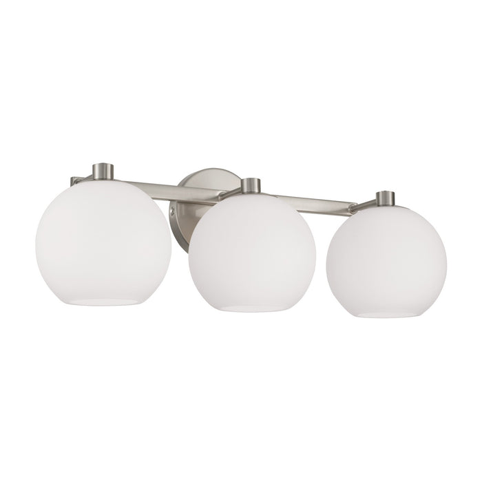Capital Lighting 152131BN-548 Three Light Vanity, Brushed Nickel