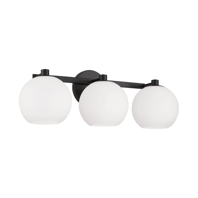 Capital Lighting 152131MB-548 Three Light Vanity, Matte Black