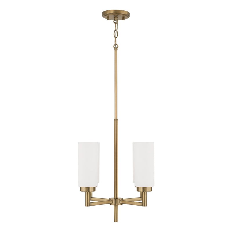 Capital Lighting 351741AD Four Light Pendant, Aged Brass