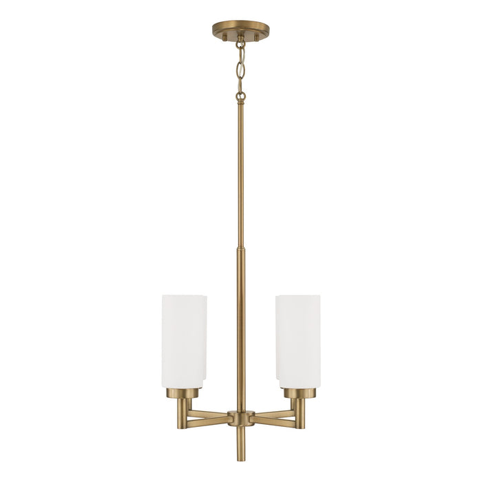 Capital Lighting 351741AD Four Light Pendant, Aged Brass