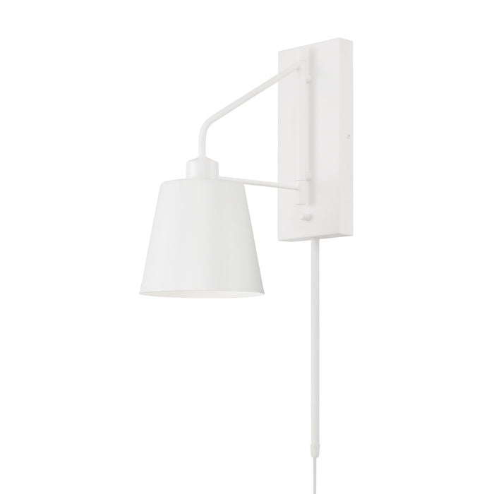 Capital Lighting 651311WE One Light Wall Sconce, Matte White