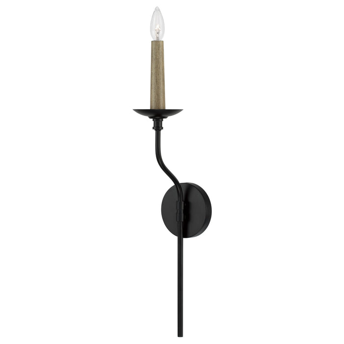 Capital Lighting 651511MB One Light Wall Sconce, Matte Black