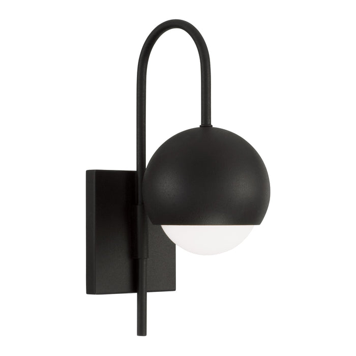 Capital Lighting 651611BI One Light Wall Sconce, Black Iron