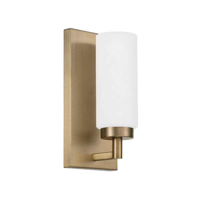 Capital Lighting 651711AD One Light Wall Sconce, Aged Brass