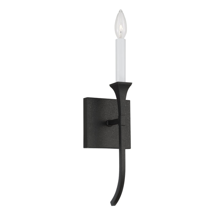 Capital Lighting 652311BI One Light Wall Sconce, Black Iron