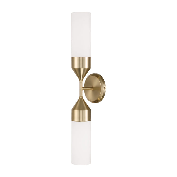 Capital Lighting 652421MA Two Light Wall Sconce, Matte Brass