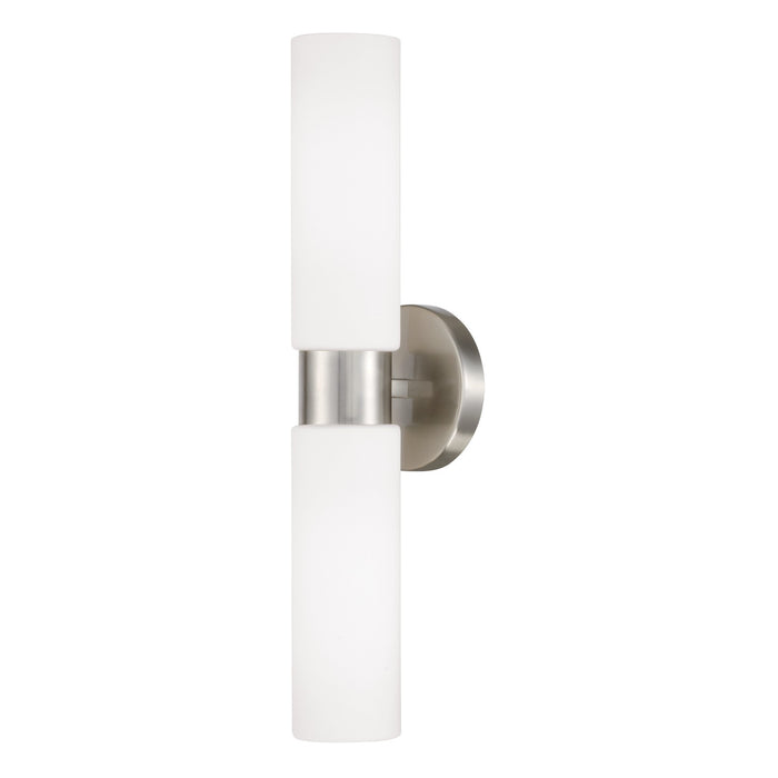 Capital Lighting 652621BN Two Light Wall Sconce, Brushed Nickel