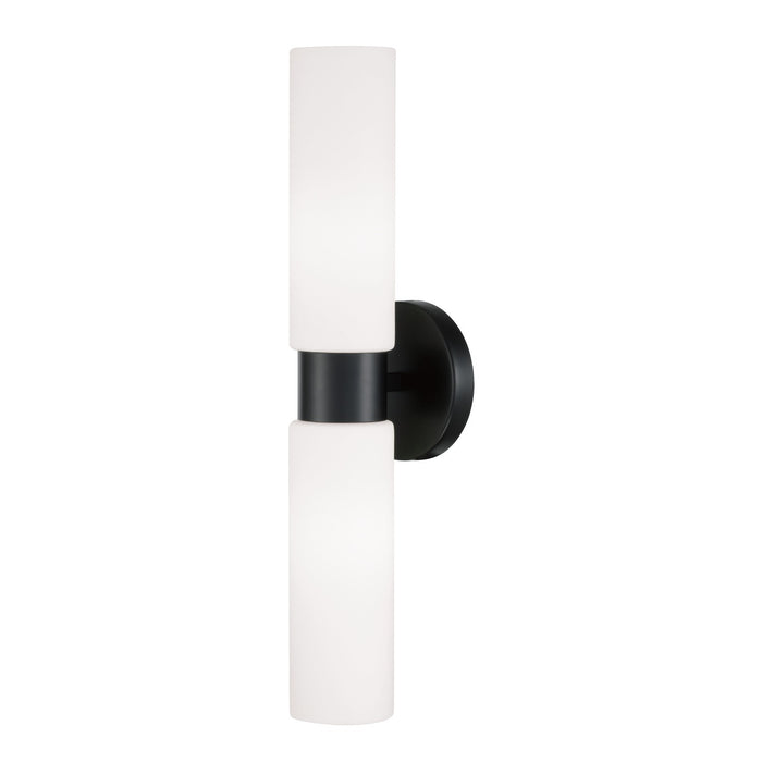 Capital Lighting 652621MB Two Light Wall Sconce, Matte Black