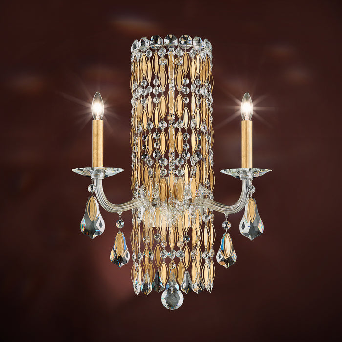 Schonbek RS8332N-401H Two Light Wall Sconce, Polished Stainless Steel